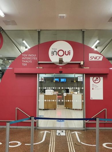 Réalisation boutique SNCF Lyon part Dieu
