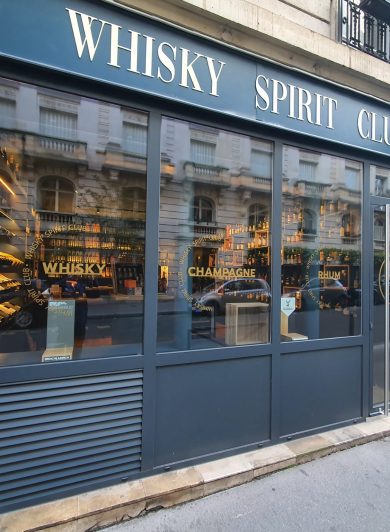 Vitrophanie Whisky Spirit Club - Paris